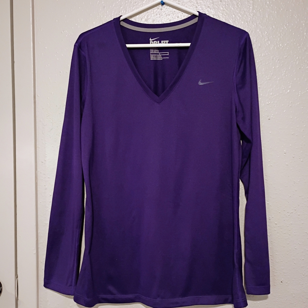 Nike Purple Long Sleeve Top